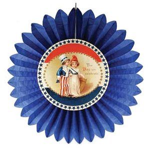 Bethany Lowe Designs Americana Tissue Paper Rosette - The Day We Celebrate